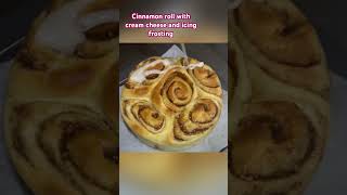 Wow Best Cinnamon Roll w/ Cream Cheese and Icing Frosting Home-made shorts  @yamtravelujp3765