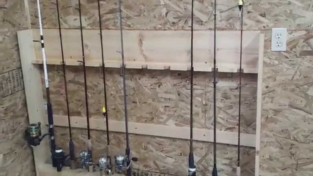 Fishing Rod Rack Idea YouTube