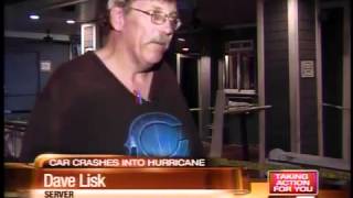 Car crashes into Hurricane Seafood Restaurant
