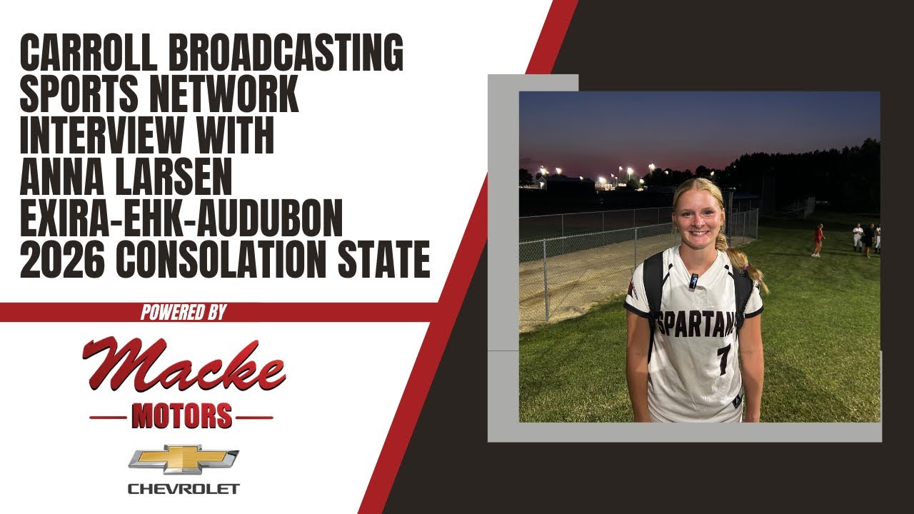 CBSportsNetwork Interview with Anna Larsen of Exira-EHK-Audubon after SE Warren Win