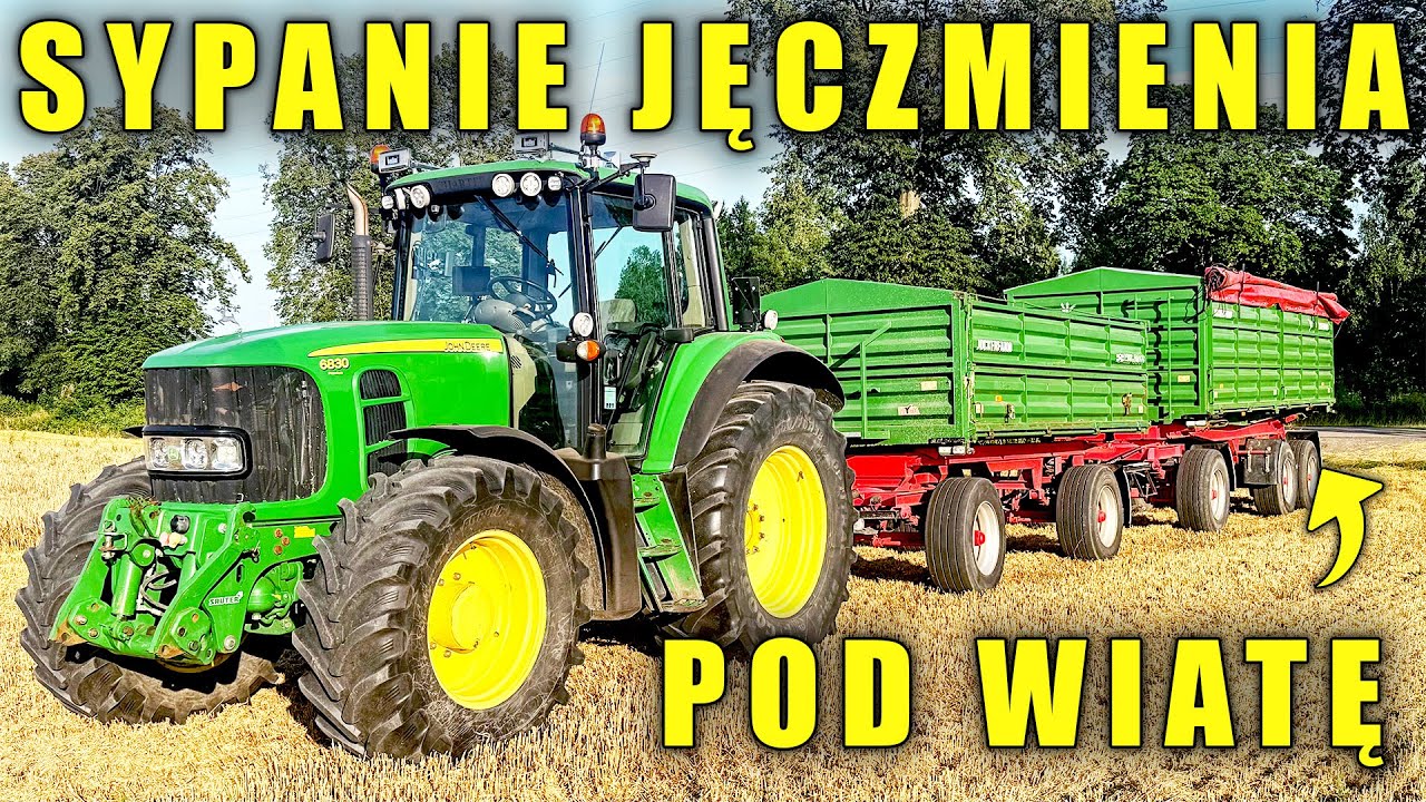 WYSYPUJEMY JĘĆZMIEŃ DO WIATY - Na pomoc przyjechała ciężarówka. Ciąg dalszy żniw jęczmienia!