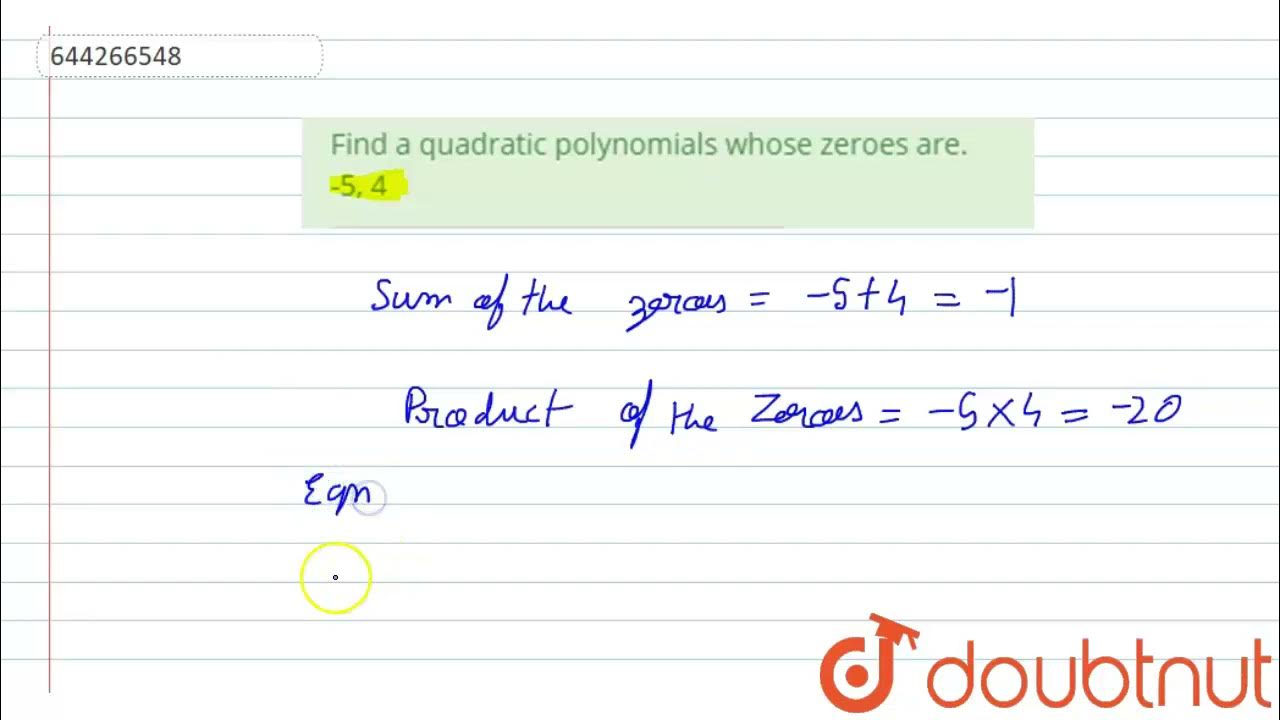 Exercise 5.4 Class 10 Maths