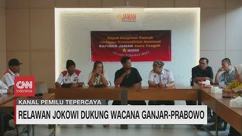 Relawan Jokowi Dukung Wacana Ganjar-Prabowo