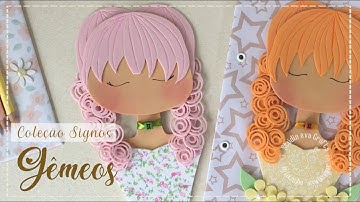 Como criar Capa de Caderno/Planner decorada com e.v.a. - Coleção Signos