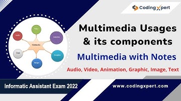 What is multimedia with notes | Multimedia Components and Usages - informatics assistant exam 2022