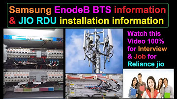 Samsung enodeB | Samsung 2g/3g/4g/5g BTS | Jio RDU installation information | Reliance jio 4g tower