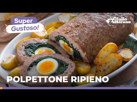 POLPETTONE RIPIENO di SPINACI e CACIOCAVALLO – Questo sì che vi farà impazzire! 😋