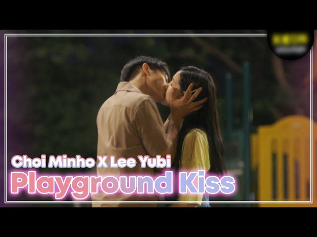 Getting a kiss from a hot boyfriend as a birthday present💋Choi Min-ho♥Lee Yu-bi kiss class=