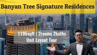 Banyan Tree Residence by Pavilion | Type C1 1195sf Unit Tour 2021