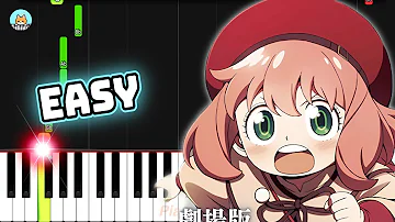 Spy x Family Move Code White ED - "Hikari no Ato" - EASY Piano Tutorial & Sheet Music