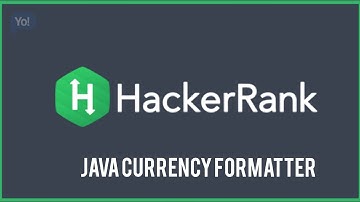 Hacker Rank Solutions: Currency Formatter Java.