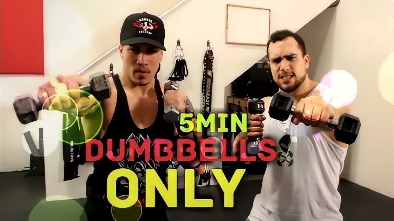 Intense 5 Minute Full Body Dumbbell Workout - YouTube