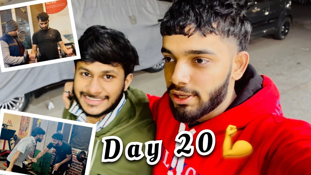 Day 20 Transformation series💪💯|| bicep tricep workout👍