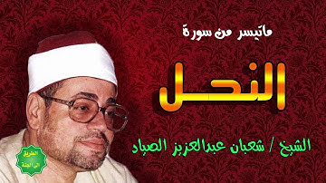 الشيخ / شعبان الصياد / ماتيسر من سورة النحل