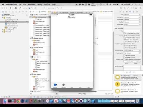 Tabbar Demo - Weekday App