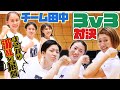 元バレーボール選手軍団と元体操田中理恵率いるチーム田中の【3V3対決 1】前編