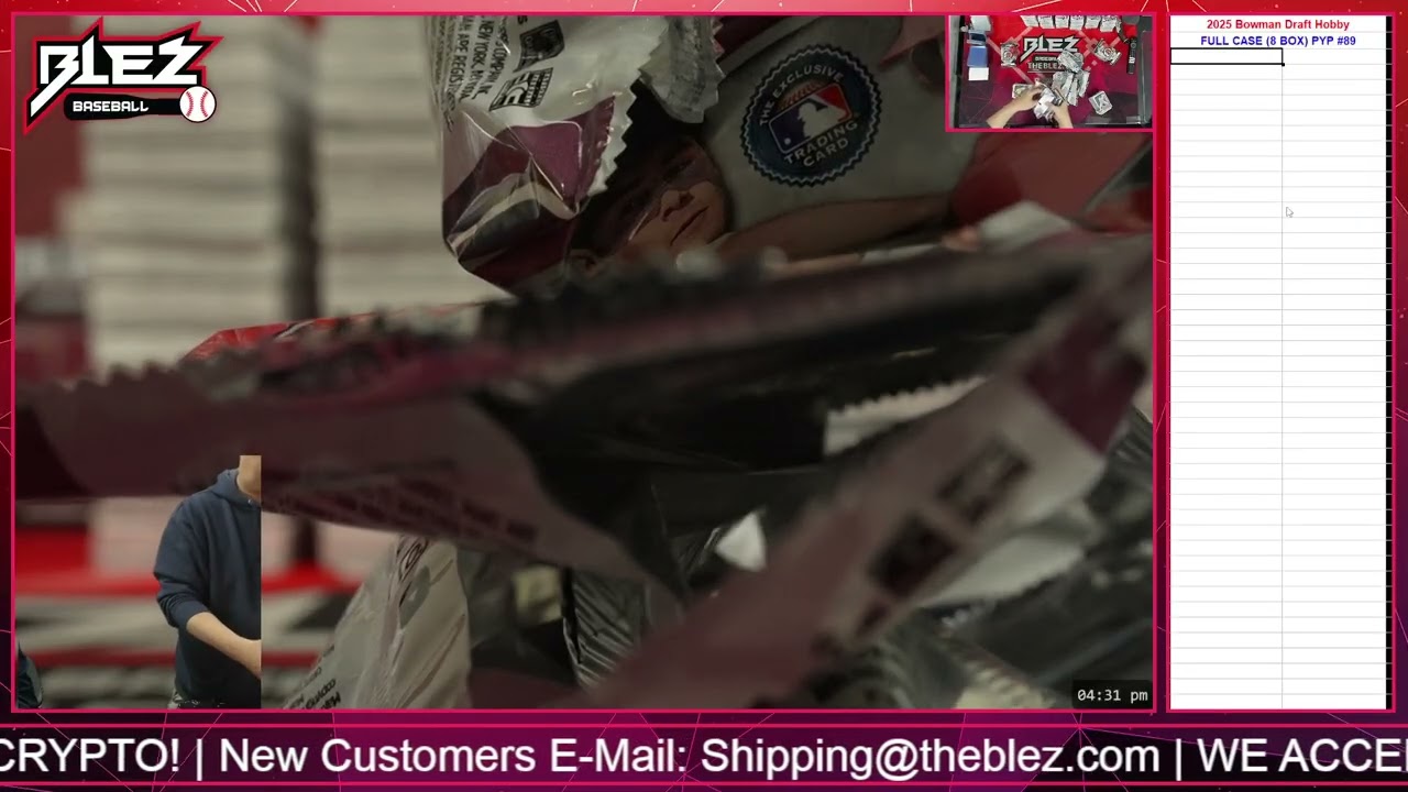 2025 Bowman Draft Hobby FULL CASE BREAK Pick Your Player #89