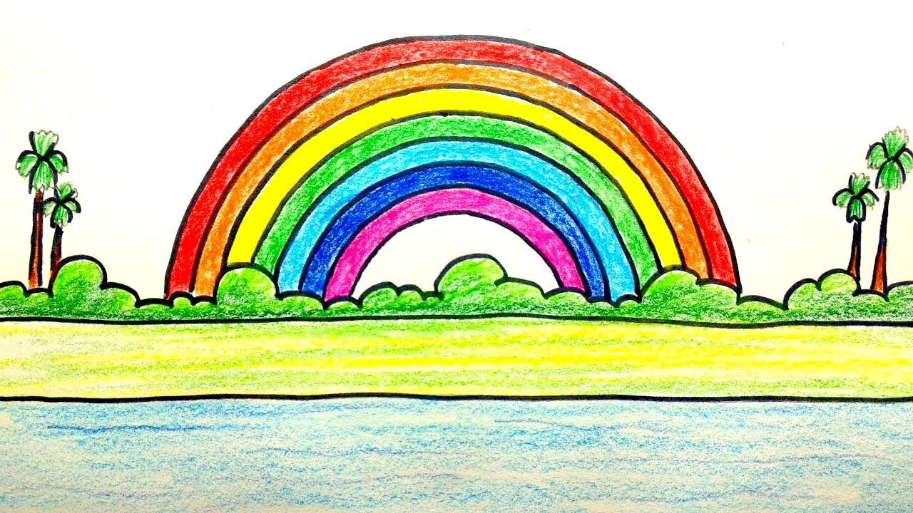 How to Draw Rainbow Step by Step - YouTube