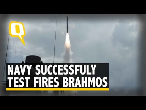 The Quint: Indian Navy Test-Fires BrahMos Missile