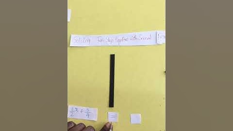 Solving two step Linear Equations with  several fractions - Montessori Elementary Math - Algebra