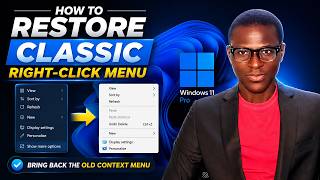 How to Restore Classic Right-Click Menu in Windows 11 | Bring Back Old Context Menu Fast