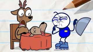 Pencilmate Is The Worst Waiter Ever - Pencilmation India Animation Cartoons Pencilmation