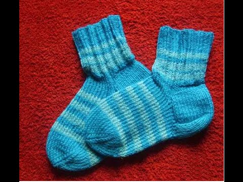 ВЯЗАНИЕ СПИЦАМИ! КАК СВЯЗАТЬ ПРОСТЫЕ НОСОЧКИ ДЛЯ НАЧИНАЮЩИХ! knitting