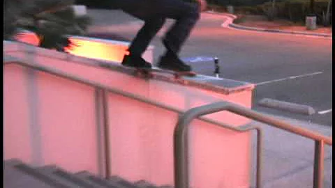 mitch coleman noseslide huge ledge in ventura