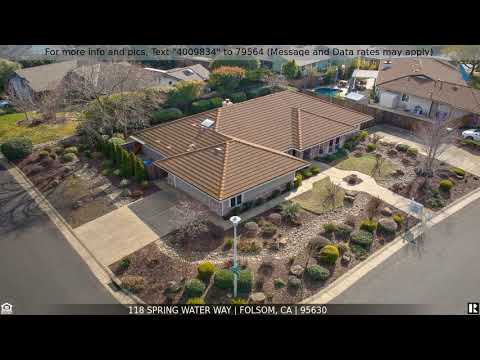 118 Spring Water Way, Folsom, CA home video tour