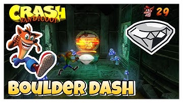 Crash Bandicoot 1: Boulder Dash Clear Gem all boxes 100% walkthrough
