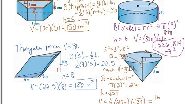 Geometry 12.4-12.5 Notes - Mrs. Douglas