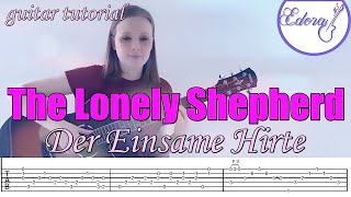 THE LONELY SHEPHERD Fingerstyle Guitar Tutorial with on-screen Tab - Der einsame Hirte
