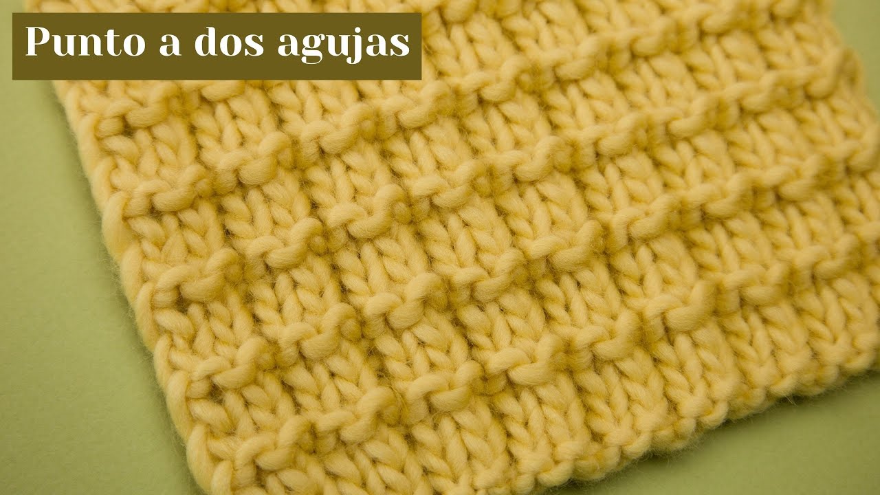 №93💛 ¡No me canso de tejer este punto!😊Es super facil y bonito! 😍  para bufandas, colchas o mantitas