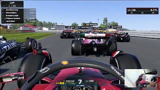 First league race on F1 22