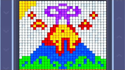 Pixel flow level 24 hard level Walkthrough Solution 