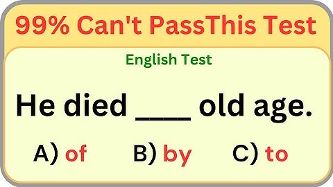 Mixed Grammar Test 🌟 E 4 English 🌟 99% Can