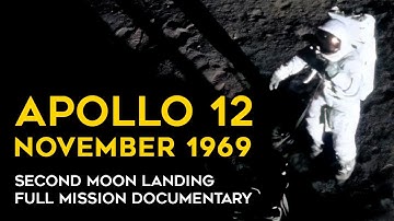 Apollo 12 Full Mission (part 1) - Launch, Landing, First EVA, Documentary, HD, restored