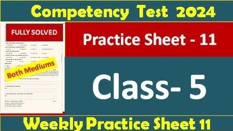 pseb competency based paper class 5th punjabi worksheet 11 test 2024 l fully solved #pseb #class5