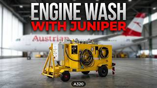 Jet engine core wash with Juniper