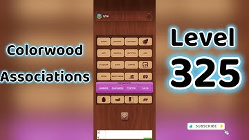 Colorwood Associations Level 325 Answers 🧩✨ | Go Answer