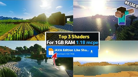 Top 3 Shaders for 1GB RAM 1.18  Minecraft Mobile RTX Graphics | Top 3 Shaders Minecraft Pe