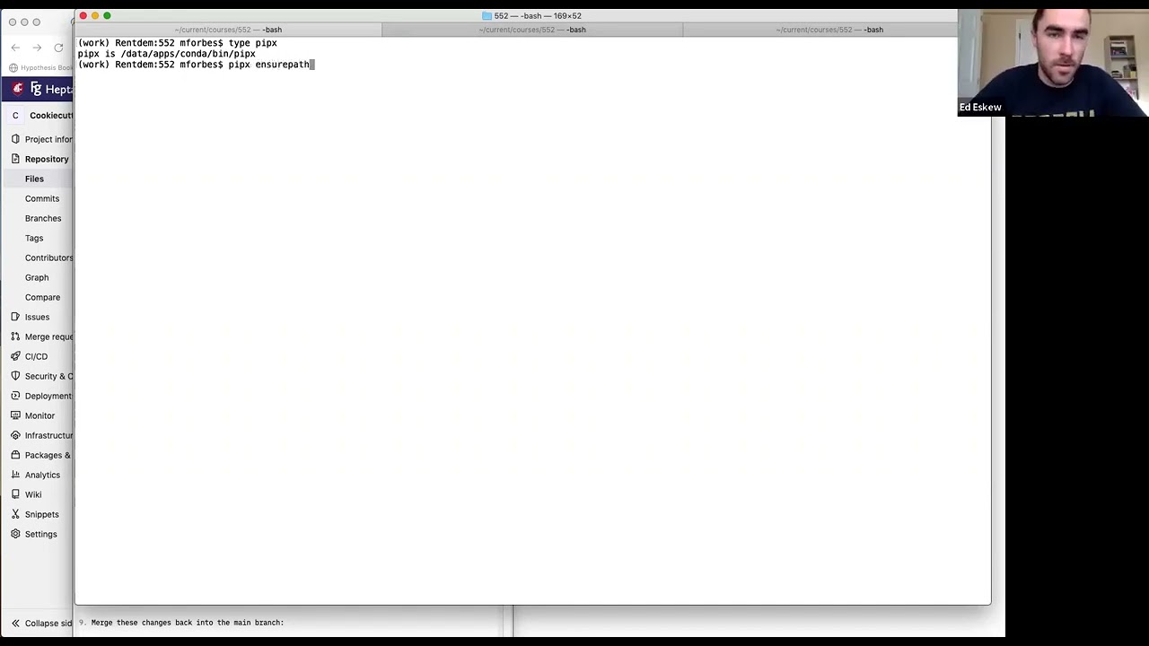 Creating a Course Template with Cookiecutter
