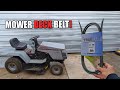 How to Replace the Deck Belt on a Craftsman Riding Lawnmower