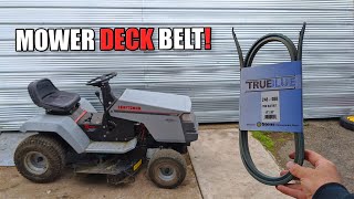 How to Replace the Deck Belt on a Craftsman Riding Lawnmower
