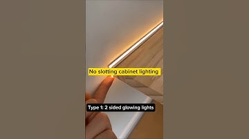 4 Types of No slotting cabinet lighting(part #1)#ledinstallation #interiordesign #electrician