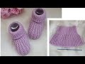 سهل جدا حذاء كروشيه بقطعه واحده لأي مقاس crochet easy slipper