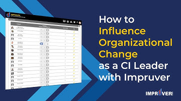 How to Influence Organizational Change as a Continuous Improvement Leader with Impruver