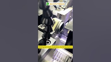 Welding pipe double head plane chamfering machine