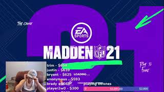 Locked in madden classic games get in here !donate follow unc_bullys