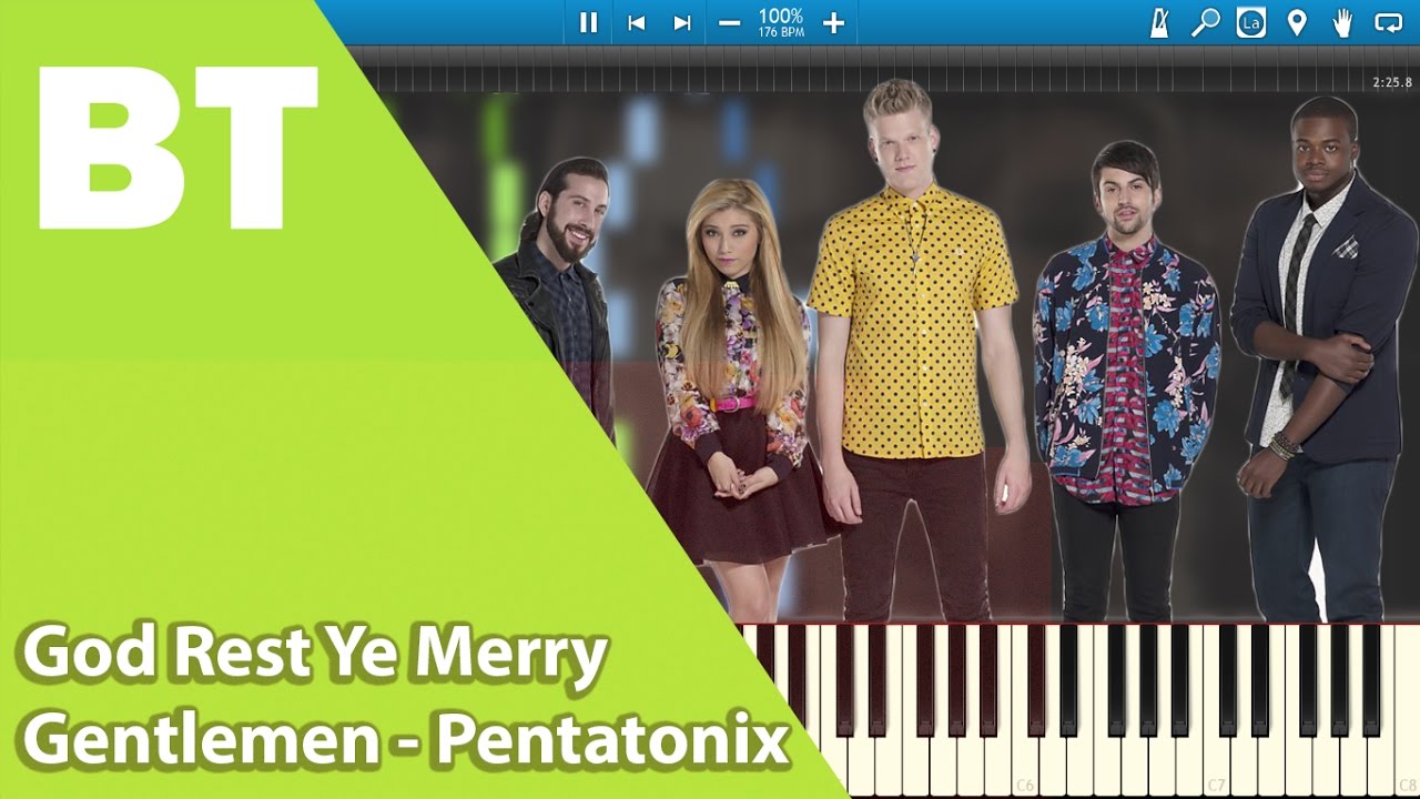 God Rest Ye Merry Gentlemen - Pentatonix (Piano Cover) + Sheets - YouTube